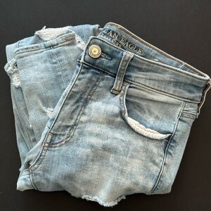American Eagle Super Stretchy Distressed Denim Jegging sz 6R